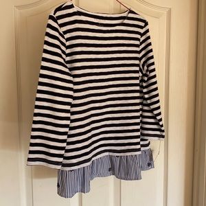 New Talbots Women’s Petite 3/4 Sleeve Summer Top